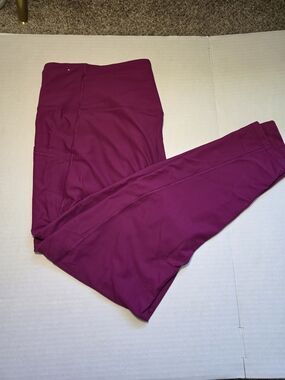 Old Navy Ribbed High-Rise Leggings - Magenta